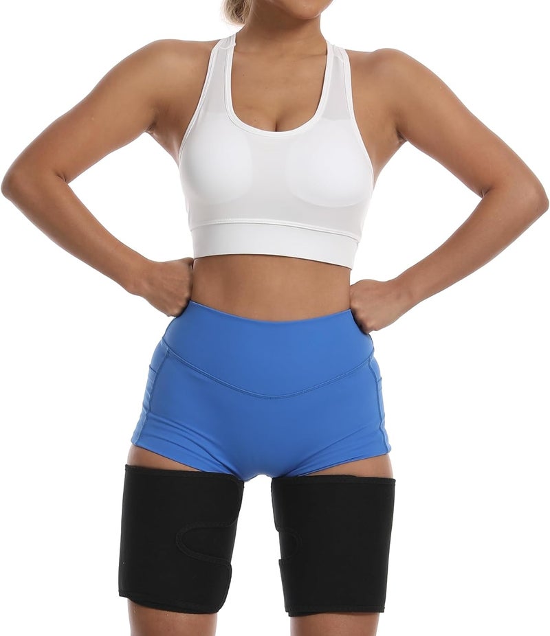 Dokelovy Sauna Leg Sleeves 2-Pack Adjustable Thigh Wraps for Women & Men,Sweat Thigh Trimmer Slimming Workout Gear Fat Burn - Image 2